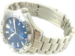 Omega Blue Stainless Steel Seamaster Professional 2265.80 Men's Wristwatch 41MM