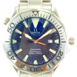 Omega Blue Stainless Steel Seamaster Professional 2265.80 Men's Wristwatch 41MM