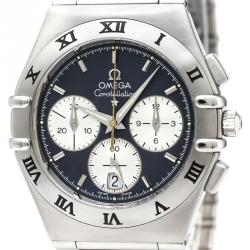 Pre Owned Omega Gray Stainless Steel Constellation Chronograph 1542.40 Men's Wristwatch 37MM