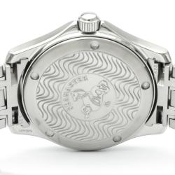 Pre Owned Omega White Stainless Steel Seamaster 120M 2511.20 Men's Wristwatch 36 MM