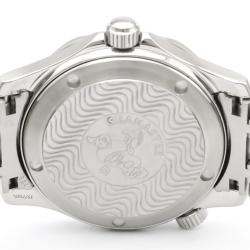 Pre Owned Omega Black Stainless Steel Seamaster Professional 300M 2561.80 Men's Wriswatch 36 MM