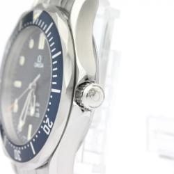 Pre Owned Omega Black Stainless Steel Seamaster Professional 300M 2561.80 Men's Wriswatch 36 MM