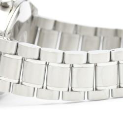 Pre Owned Omega Silver Stainless Steel Speedmaster Triple Date 3523.30 Men's Wristwatch 39MM