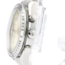 Pre Owned Omega Silver Stainless Steel Speedmaster Triple Date 3523.30 Men's Wristwatch 39MM