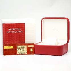 Pre Owned Omega Silver Stainless Steel Speedmaster Triple Date 3523.30 Men's Wristwatch 39MM