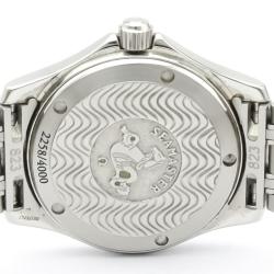 Pre Owned Omega Blue Stainless Steel Seamaster 120M Jacques Mayol 2507.80 Men's Wristwatch 36 MM