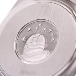 Pre Owned Omega White 18K Yellow Gold And Stainless Steel Constellation 1212.30 Men's Wristwatch  31 MM