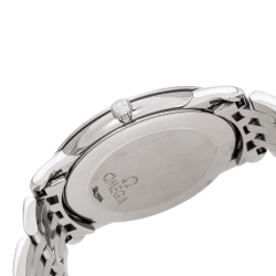 Omega Cream Stainless Steel De Ville Prestige 45103000 Men's Wristwatch 34 mm