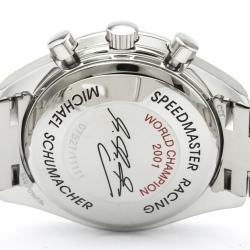 Omega Carbon Stainless Steel Speedmaster Racing Michael Schumacher 3519.50 Men's Wristwatch 39MM