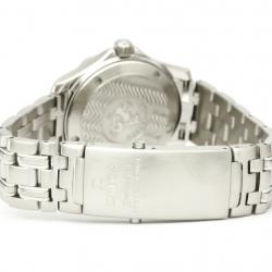 Pre Owned Omega Blue Stainless Steel Seamaster Professional 300M 2561.80 Men's Wristwatch 36 MM