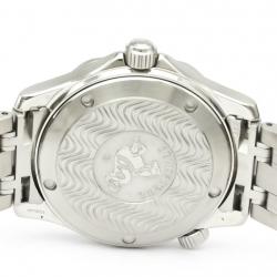 Pre Owned Omega Blue Stainless Steel Seamaster Professional 300M 2561.80 Men's Wristwatch 36 MM