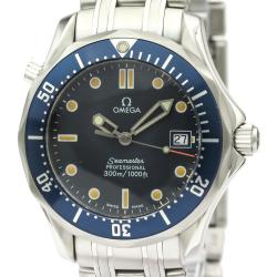 Pre Owned Omega Blue Stainless Steel Seamaster Professional 300M 2561.80 Men's Wristwatch 36 MM