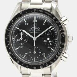 Pre Owned Omega Black Stainless Steel Speedmaster Automatic 3510.50 Men's Wristwatch 39 MM