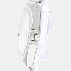 Pre Owned Omega Silver Stainless Steel Constellation 396.1070 Quartz Men's Wristwatch 33 mm