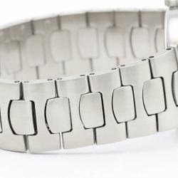 Pre Owned Omega White 18k Yellow Gold And Stainless Steel Seamaster 396.1022 Quartz Men's Wristwatch 31 mm