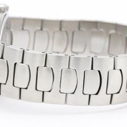 Pre Owned Omega White 18k Yellow Gold And Stainless Steel Seamaster 396.1022 Quartz Men's Wristwatch 31 mm