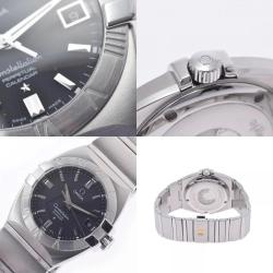 Pre Owned Omega Black Stainless Steel Constellation 1531.51 Men's Wristwatch 37 mm
