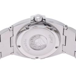 Pre Owned Omega Black Stainless Steel Constellation 1531.51 Men's Wristwatch 37 mm