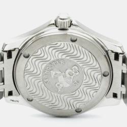 Pre Owned Omega Silver Stainless Steel Seamaster Quartz Men's Wristwatch 36 mm