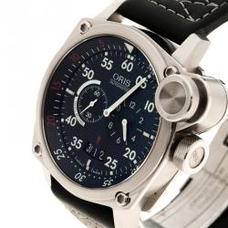 Oris Black Stainless Steel BC4 Der Meisterflieger Men's Wristwatch 43 mm