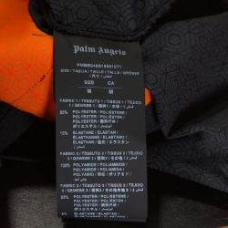 Pre Owned Palm Angels X Under Armour Orange Logo Print Neoprene Hoodie M