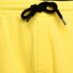 Palm Angels Yellow Side Logo Print Cotton Jogging Pants L