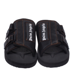 Palm Angels Black Fabric Suicoke Flat Sandals Size 42