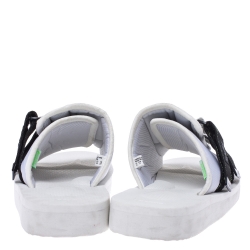 Palm Angels White Fabric Suicoke Flat Sandals Size 42