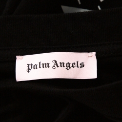 Pre Owned Palm Angels Black Cotton x Ice Cream Skull Embellished T Shirt L