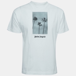 Palms Boulevard Print Cotton Neck T-Shirt