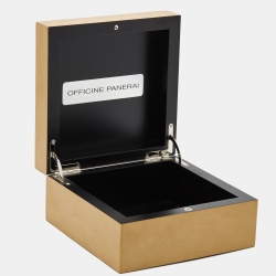 مملوكة مسبقًا Panerai Black Stainless Steel Leather Radiomir Black Seal PAM00183 Men's Wristwatch 45 mm