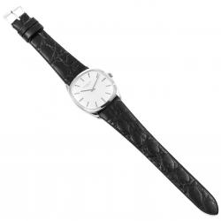 Pre Owned Patek Philippe Silver 18k White Gold Vintage 3544 Men's Wristwatch 32 MM