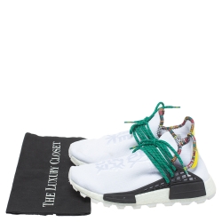 Pharrell Williams x adidas White Fabric Human Body NMD Sneakers Size 41.5