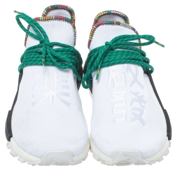 Pharrell Williams x adidas White Fabric Human Body NMD Sneakers Size 41.5
