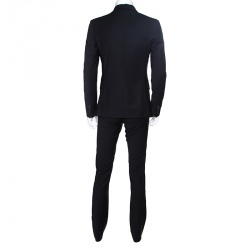 Pre Owned Philipp Plein Homme Black Stretch Wool Tailored Suit S