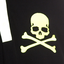 Pre Owned Philipp Plein Black and Yellow Cotton Skull Detail Sea Polo T-Shirt 3XL 