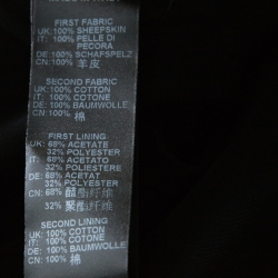 Pre Owned Philipp Plein Black & Grey Leather & Jersey Hooded Jacket XL