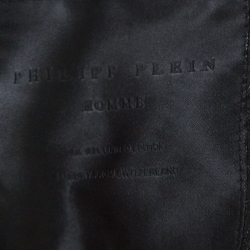 Pre Owned Philipp Plein Tiger Print Lurex Bomber Jacket L