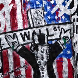 Pre Owned Philipp Plein Black Cotton Printed Crystal Detail T-Shirt 4XL