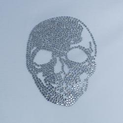 Pre Owned Philipp Plein Men's White Embellished Shirt L