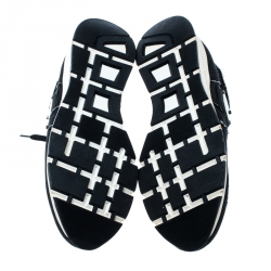 Pre Owned Philipp Plein Black Denim Sneakers Size 39