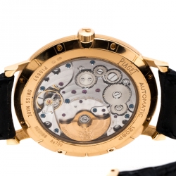 Piaget Silver 18K Rose Gold Altiplano Men's Wristwatch 43MM