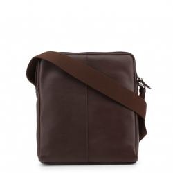 Piquadro Dark Brown Leather Messenger Bag