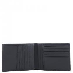 Piquadro Navy Blue Leather Bifold Wallet