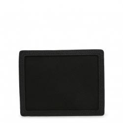 Piquadro Black Pebbled Leather Bifold Wallet