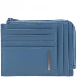 Piquadro Blue Leather Credit Card Holder