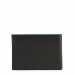 Piquadro Dark Grey Leather Bifold Wallet