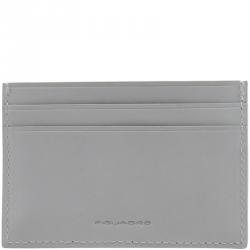 Piquadro Light Grey Leather Card Holder