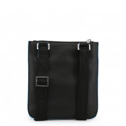 Piquadro Black Leather Messenger Bag