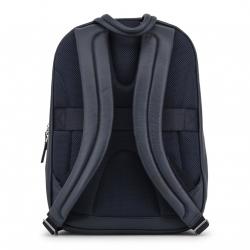 Piquadro Navy Blue Leather Backpack